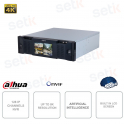 NVR 128 canales IP ONVIF - Pantalla LCD - Inteligencia artificial - 16HDD 20TB