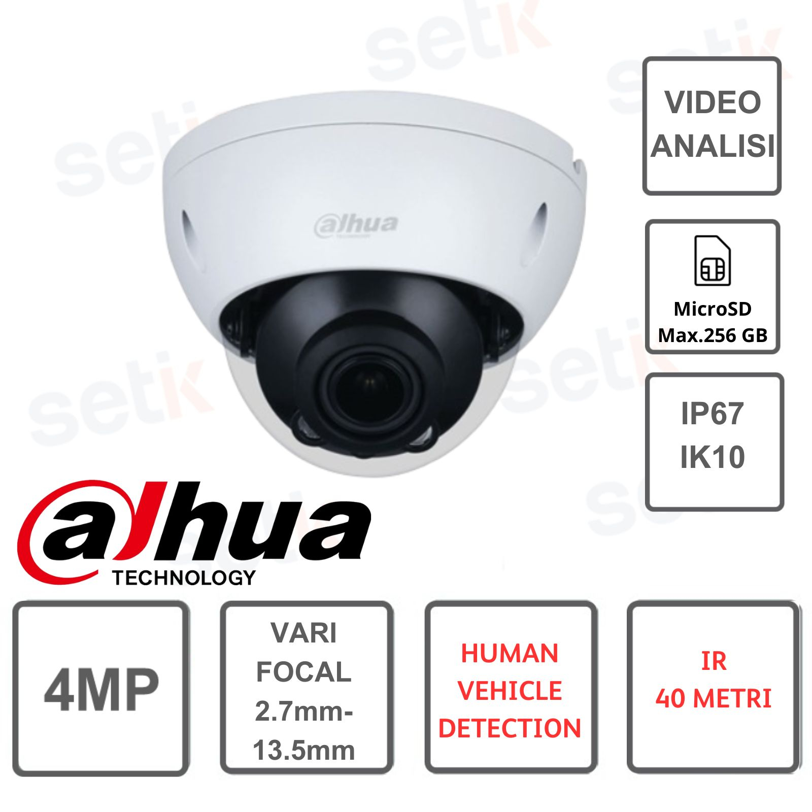 IPC-HDBW2541R-ZS-S2 Dahua 5MP Motorized Varifocal PoE IP Dome