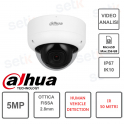 Cámara domo IP 5 MP lente fija 2.8mm AI IR 50 metros - Dahua