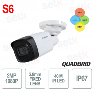 HD CVI 2MP 4in1 3.6mm IR 40 outdoor camera - S6 version Dahua