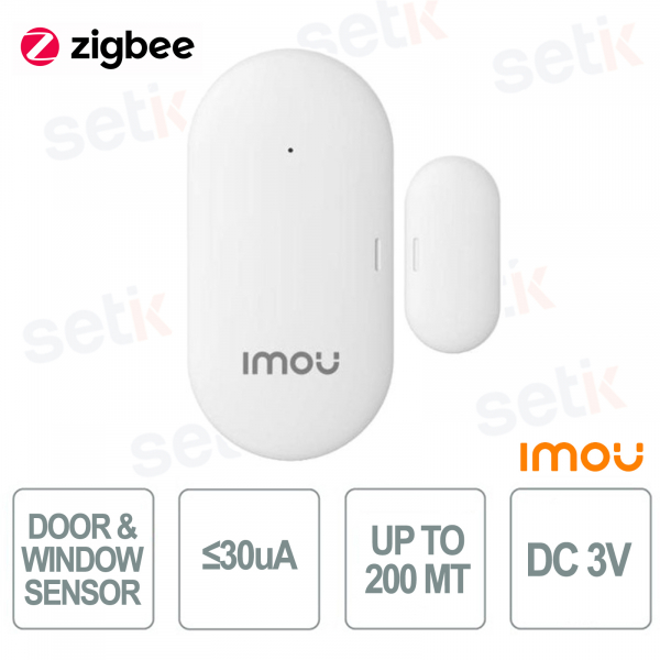 Capteur de porte et fenêtre DC 3V 2.4GHz protocole Zigbee - Imou