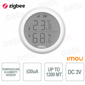 Sensor de temperatura y humedad DC 3V 2.4GHz protocolo ZigBee - Imou