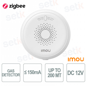 Capteur de gaz à protocole Zigbee DC 12 V 2,4 GHz - Imou