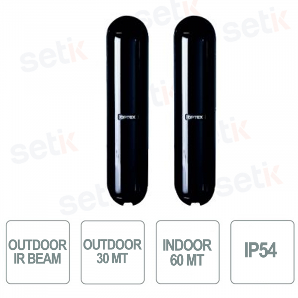 Barriera a doppio fascio per esterno - wireless - IP54 - Optex