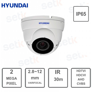 4-in-1-Dome-Kamera – Hyundai-2 MP – Varifokalobjektiv 2,8–12 mm