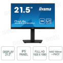 IIYAMA - Monitor 21.5 Inch - FullHD 1080p - HAS 150mm + Pivot - 1ms