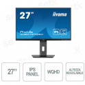 copy of Monitor Prolite 27 Pollici IPS WQHD 1ms Flicker Free Speaker - Regolabile in altezza - IIYAMA