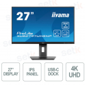 Prolite Monitor 27 Zoll IPS FULL HD 4 ms flimmerfreier Lautsprecher – USB-C – IIYAMA