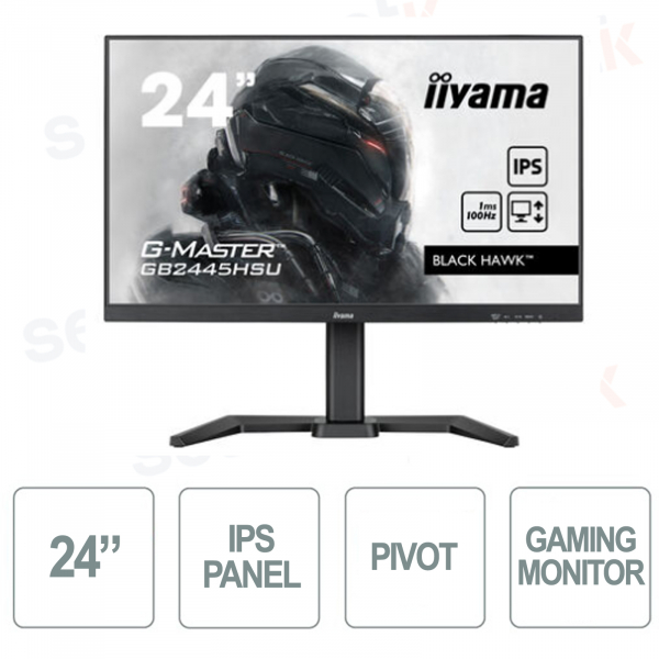 Moniteur de jeu Black Hawk 24'' FULL HD G-Master GB2445HSU-B2 - IIYAMA