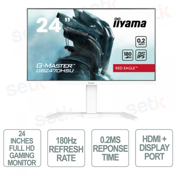 copy of Monitor IPS 24 Pollici - Ideale per il gaming - Full HD 1080p - 0.8ms 165Hz - FreeSync