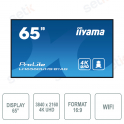 Monitor IIYAMA 65 pollici iiSignage - 3840 x 2160 4K UHD - 6,5ms - WIFI - Funzionamento 24/7