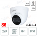 Eyaball 4in1 2MP 2.8m IR30m IP50 DOME camera - S6 - Dahua