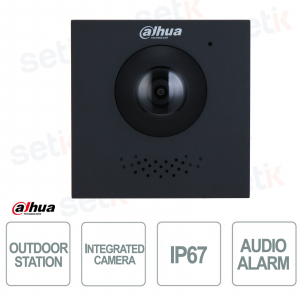 Outdoor Station with 2Mp 160° Camera - Vandal-Proof - Black - Dahua