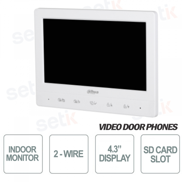 copy of Postazione interna Dahua IP Monitor 7" Touch Microfono Slot MicroSD