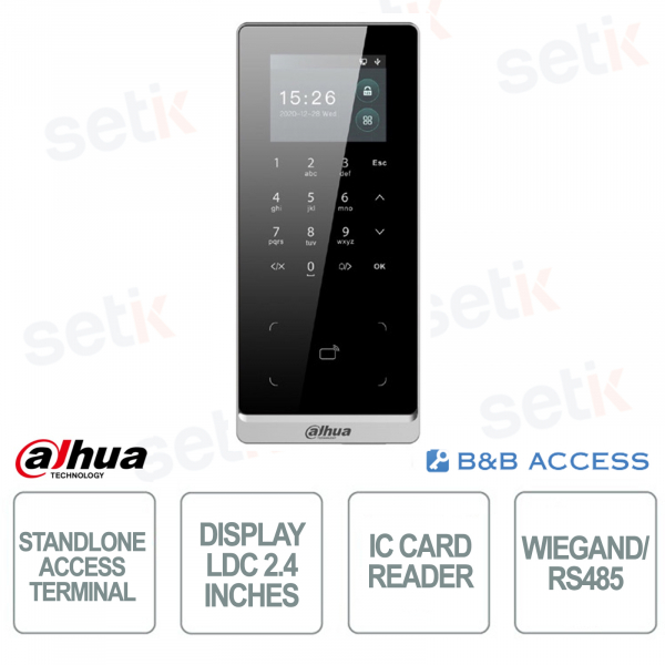 Standalone Terminal - Access Control for Bed & Breakfast - IC Card and Password Reader - 2.4 inch LCD Display