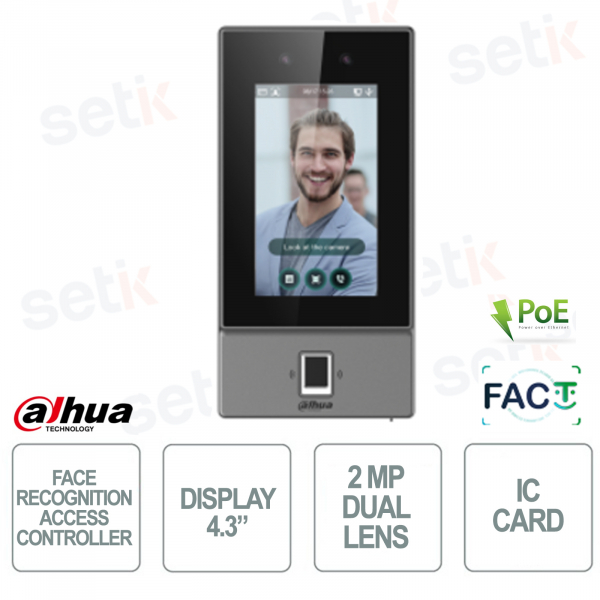 PoE Face Recognition Access Control Terminal - Dahua