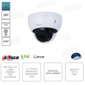 ONVIF POE IP Dome Camera - 2MP - Varifocal 2.7-13.5mm - Microphone - Artificial Intelligence