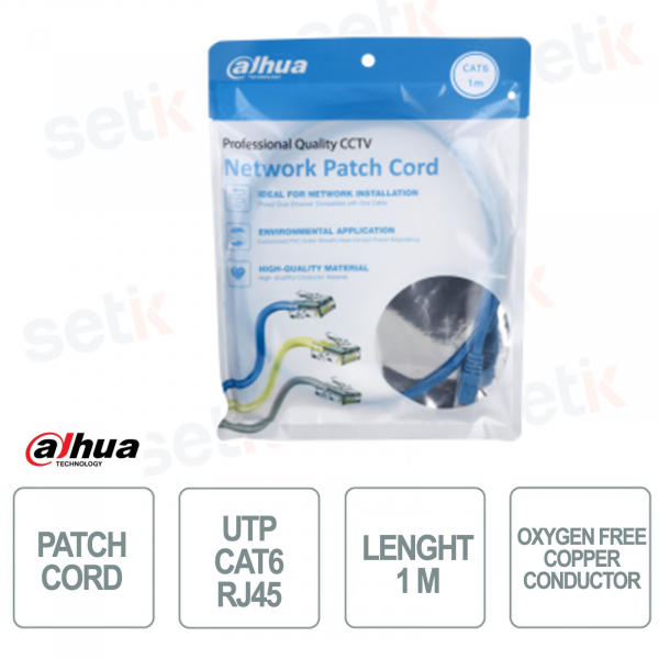 Patch cord CAT6 RJ45 - 1m - Dahua