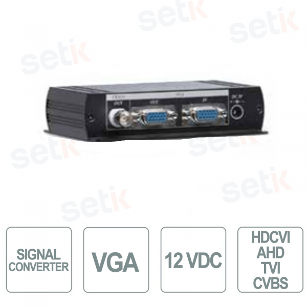 Video Signal Converter with VGA Input for HDCVI/CVBS/AHD/TVI Signals - Dahua