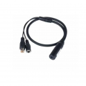 Amplified microphone capsule 65 dB - 45cm cable - 12VDC - Dahua