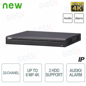 copy of NVR IP 32 canaux 4K Ultra-HD 12Mpx 320Mbps H.265 - Série Pro - D