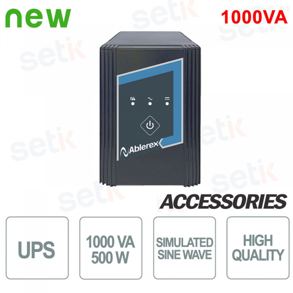 UPS 1000VA / 500W LCD Single Phase