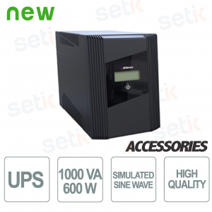 UPS 1000VA / 600W LCD Single Phase