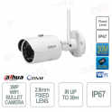 Caméra IP ONVIF® - 3MP - Objectif 2,8mm - WIFI - IR 30m - Dahua