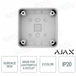 107589.293.WH - Boîtier de montage en surface pour LightSwitch et prise - Ajax