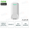 Ajax Superior MotionProtect Plus G3 Fiber White – Wired PIR and Microwave Motion Sensor with Advanced Anti-Masking
