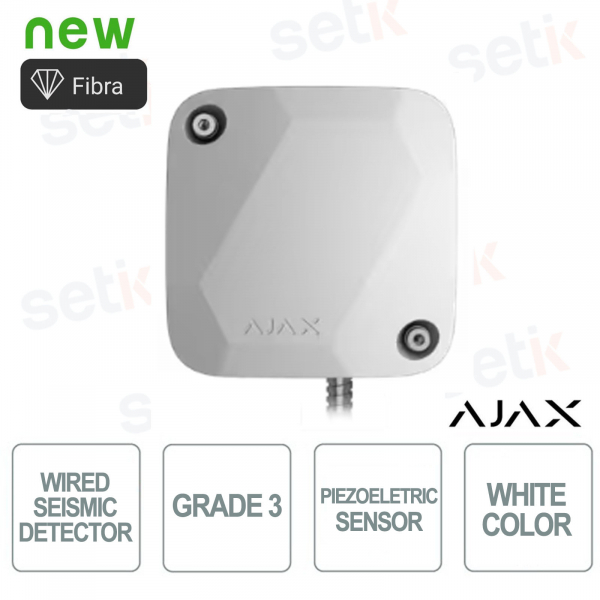 Superior SismoProtect G3 Fibra Bianco Sensore Sismico con Accelerometro e Protezione Anti-Sabotaggio - Ajax