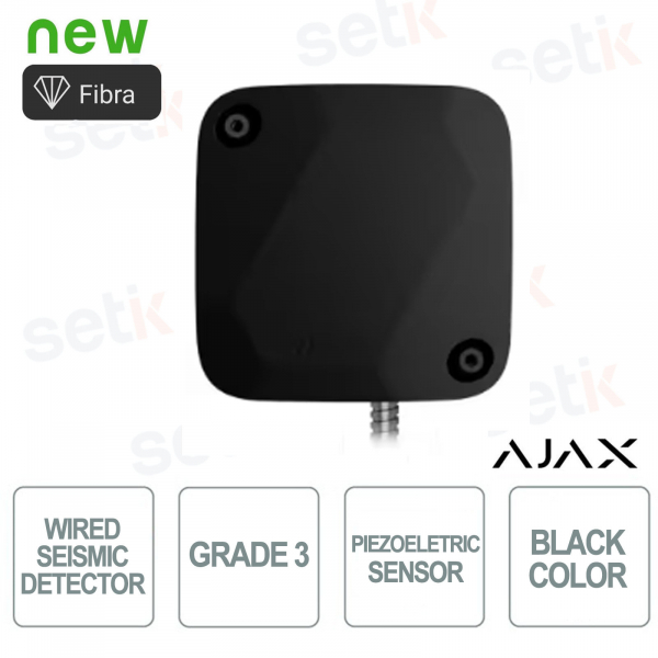 Superior SeismoProtect G3 Fibra rilevatore sismico cablato con sensore d'urto - Nero - Ajax