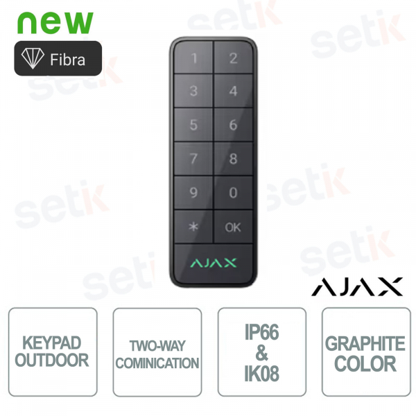 Superior Keypad Outdoor Fibra - Wired Keyboard for Outdoor and Indoor - Graphite Color