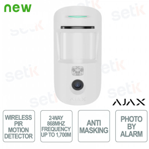 Ajax Superior MotionCam AM (PhOD) Jeweller White – Wireless Anti-Masking PIR Detector with HD Photo and Jeweller Communication