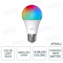 Ampoule intelligente LED colorée - compatible Matter - Imou