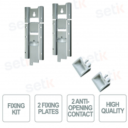 Kit per fissaggio in colonna 2 piastre per fissaggio e 2 contatti antiapertura - Optex