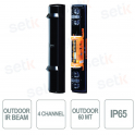 QUAD active infrared barrier for outdoor use range 60m - long range - IP65 - Optex