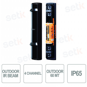 QUAD active infrared barrier for outdoor use range 60m - long range - IP65 - Optex