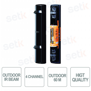 QUAD active infrared barrier for outdoor 60m range - long range - Optex