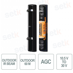 QUAD infrared barrier for outdoor range 60m - wired - Optex