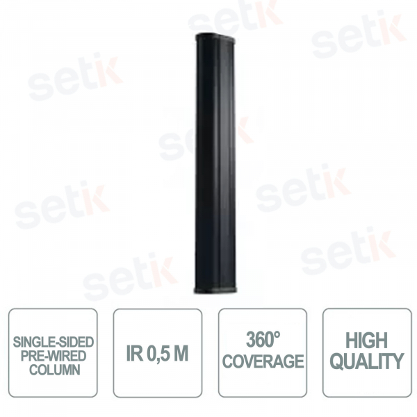 Single Sided Pre-Wired Column - IR 0.5m - 360° Coverage - Optex