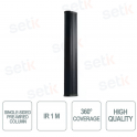 Single Sided Pre-Wired Column - IR 1m - 360° Coverage - Optex