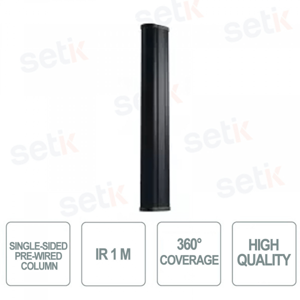 Single Sided Pre-Wired Column - IR 1m - 360° Coverage - Optex