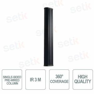 Single Sided Pre-Wired Column - IR 3m - 360° Coverage - Optex