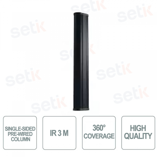 Single Sided Pre-Wired Column - IR 3m - 360° Coverage - Optex