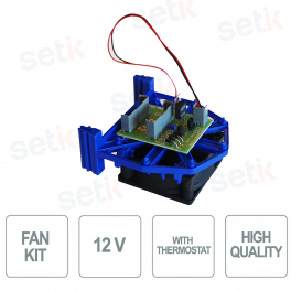 Kit ventola da 12 Volt con termostato - Optex