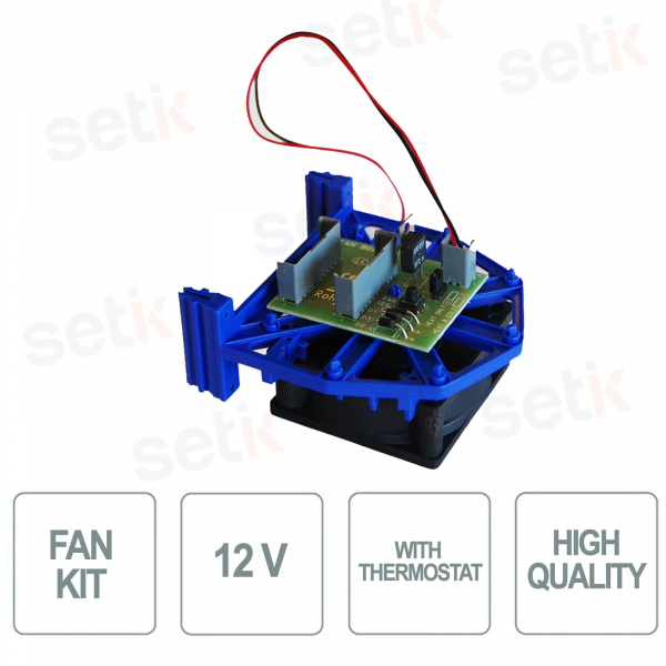 12 Volt Fan Kit with Thermostat - Optex