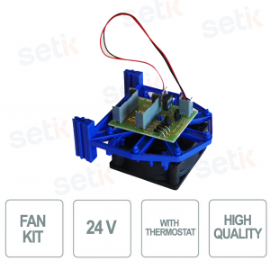 24 Volt Fan Kit with Thermostat - Optex