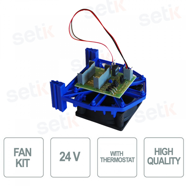 24 Volt Fan Kit with Thermostat - Optex