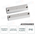 Plastic Surface Magnetic Contact White - CSA